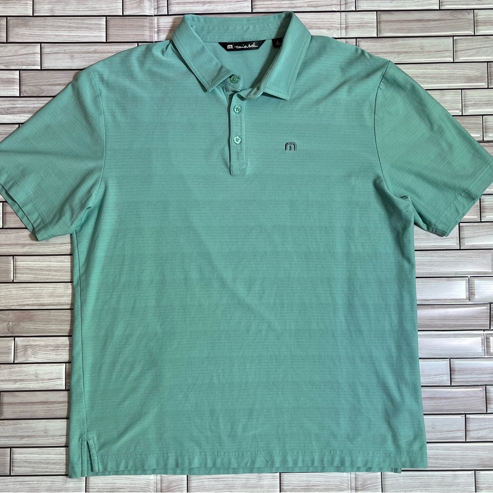 Travis Mathew Green Short Sleeve Golf Polo